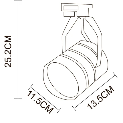 Трековый светильник Arte Lamp CINTO A2718PL-1BK